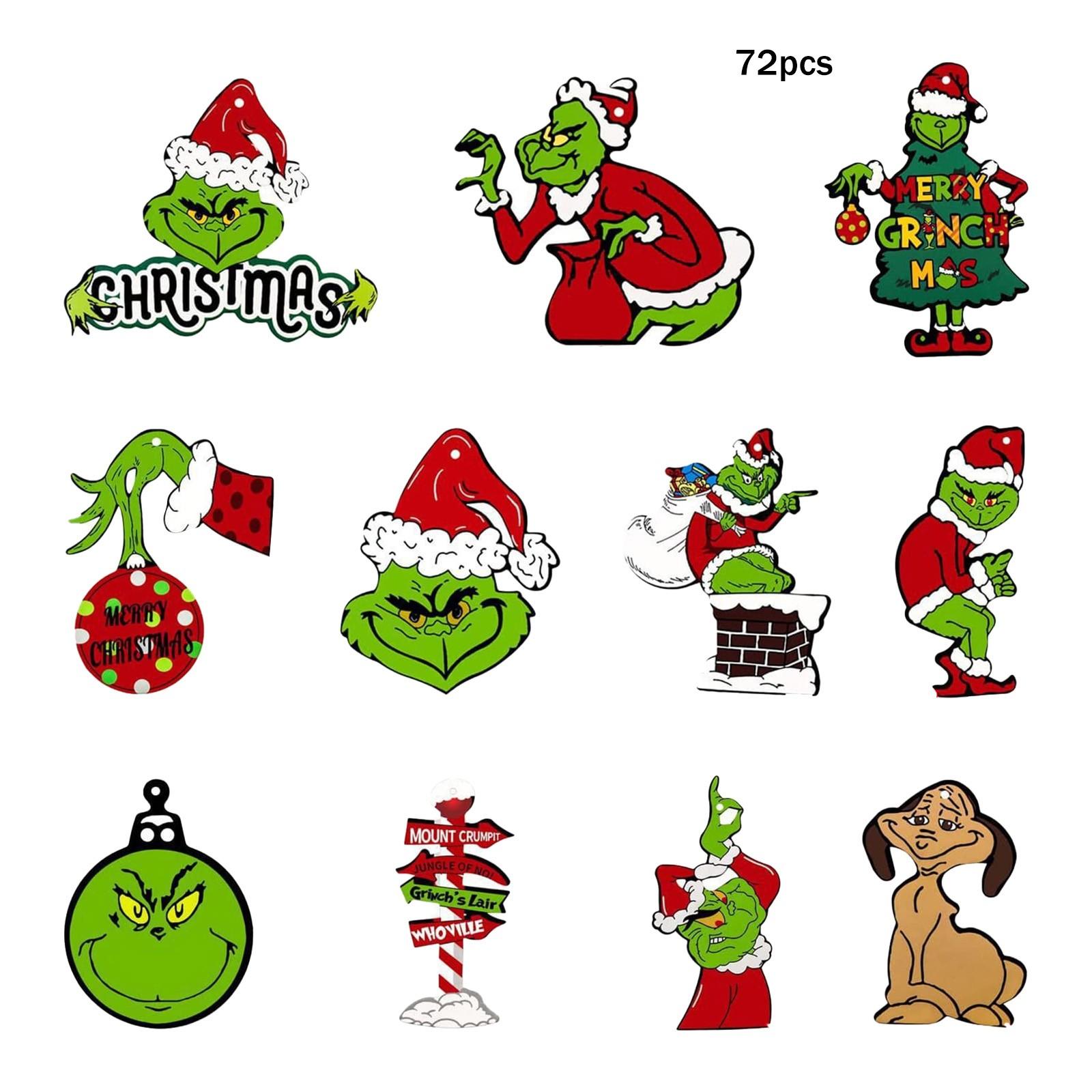 

48/72 шт., елочные украшения, подвесные украшения для рождественской елки, домашние елочные украшения, украшения для дома One Size