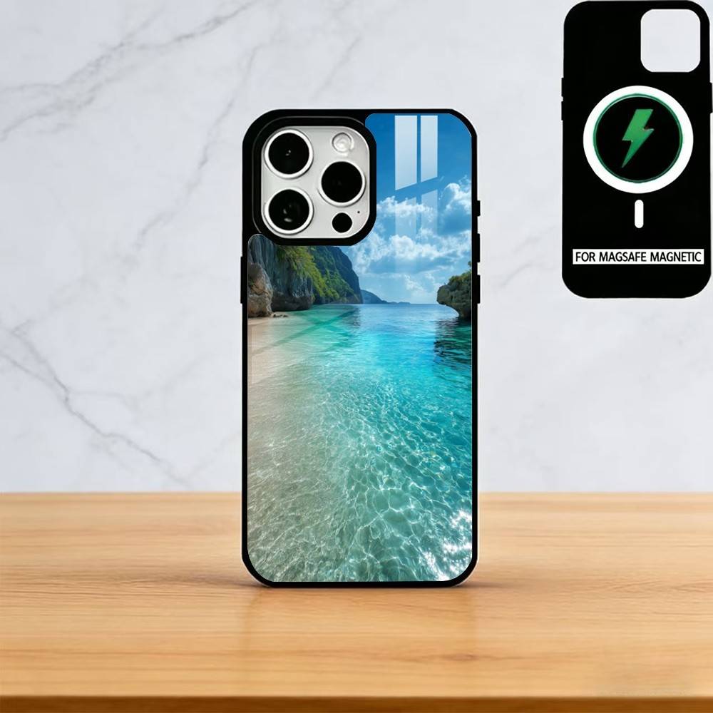 Landscape Phone Case For iPhone17,16,15,14,13,12,11 Plus,Pro Magnetic with Magsafe Wireless Charging