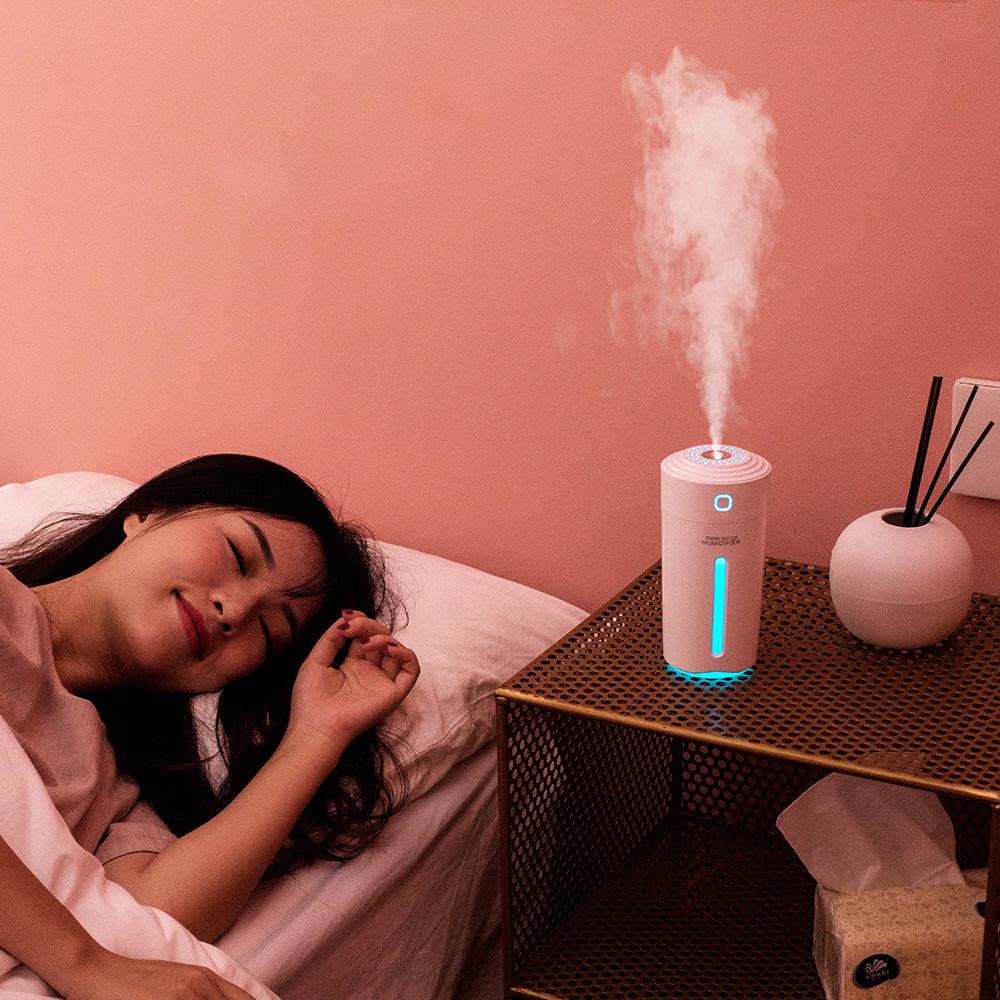 280ML Car Air Humidifier Multifunctional Colorful Atmosphere Light Sprayer Wireless Portable Home Office Air Humidifier 800mah