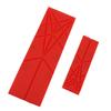 Polygons Flat 3 In 1 Measuring Spoons 2 Spoons with 6 Different Sizes Multifunctional Folding Flat Kitchen Gadget Utensils Spoons Red
