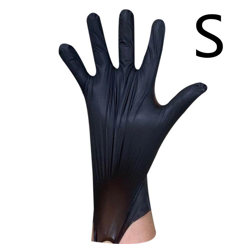 

Одноразовые перчатки без латекса из термоэластопласта - 100 шт. в коробке TPE black gloves s code