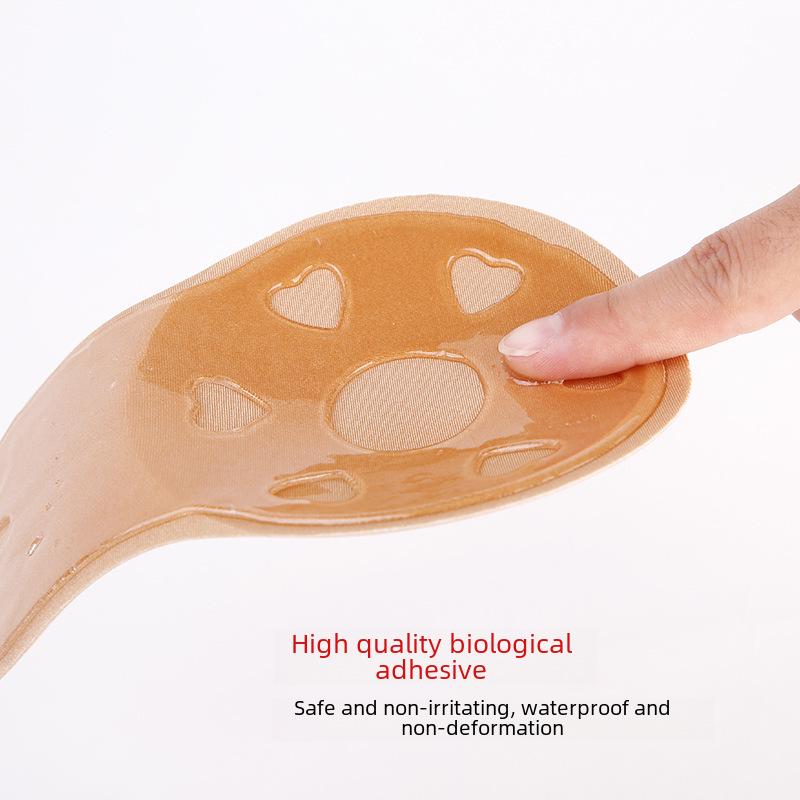 Brustwarzenabdeckungen mit Hasenohren aus dünnem Stoff für große Brüste – Anti-Hängen, Anti-Aussehen, unsichtbare und stützende BH-Aufkleber.