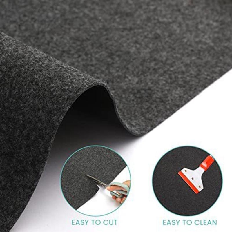 Around Toilet Floor Cover Pack of 6, Black Base Pieces with Curved Front , 23.6 X 21.7 In for Daily Bathroom Care and Cleaner Bowl Zones