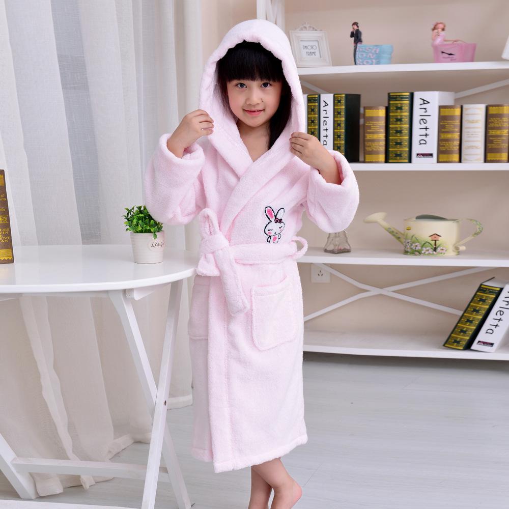 HaileyPure Cotton Kids' Thick, Soft, Absorbent Bathrobe Pajamas