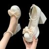 Elegant Shoes for Women High Heels Mary Jane Shoes New Fashion Platform Women Pumps Luxury Wedding Shoes Bride Zapatos De Mujer