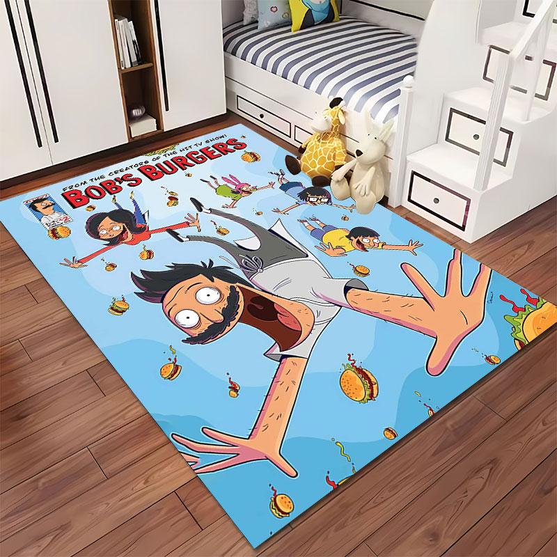 Bob's Burgers Cartoon Carpet Suitable As a Non-slip Mat for the Living Room or Bedroom Sofa