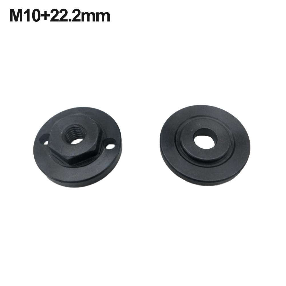 

2pcs Hexagon M10 Angle Grinder Outer Flange Nut Set With 20 22 22.2mm Metal Pressure Plate For Model 100 Angle Grinder