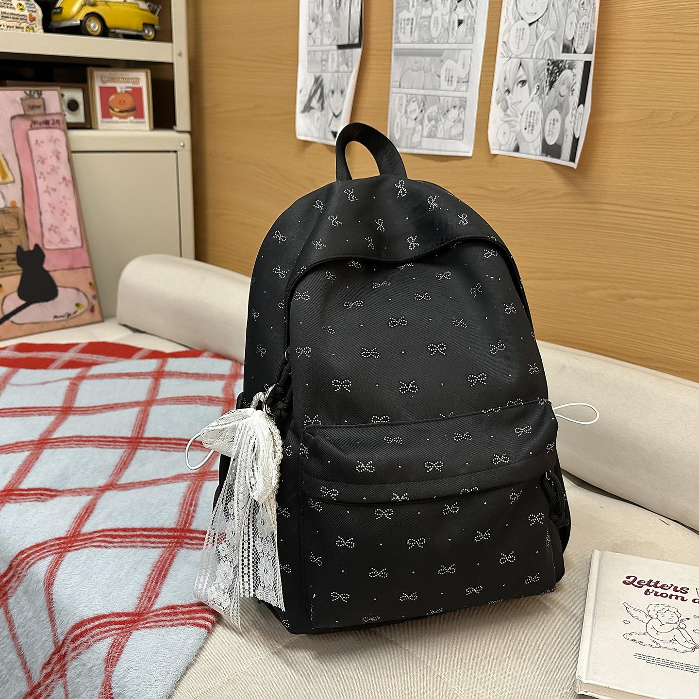 Korean StyleinsSimple Casual Backpack for Middle School Girls, Large Capacity High School Student Lightweight Commuting Backpack