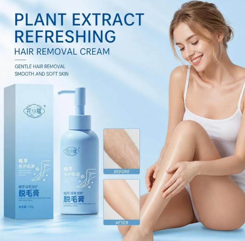 Natural Hair Removal Cream with and Botanical Extracts for Gentle, Smooth Skin