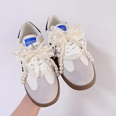 1/2 Stuks Decoratieve Schoenbloem Gesp Kant Parel Strik Schoenveters Bedels Voor Sneakers Schoen Bedel Accessoires