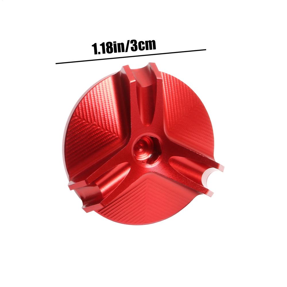 Aluminium Alloy Engine Oil Cap Aluminum Alloy Motorcycle Engine Oil Filler Plug Anti-Theft Oil Tank Screw Cover Vehicle
