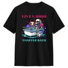 Neuheit Live Laugh Toaster Bad Lustiger Skelett T-Shirts Herren O-Ausschnitt Baumwolle T-Shirt Kurzarm T-Shirts Übergröße Oberteile