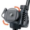 Velbon & Coleman CV-3 Black Family Tripod, 3-Section, Lever Lock, 17mm Leg Diameter, Compact, 3-Way Head, Quick Shoe Compatible, Aluminum Legs, 300966