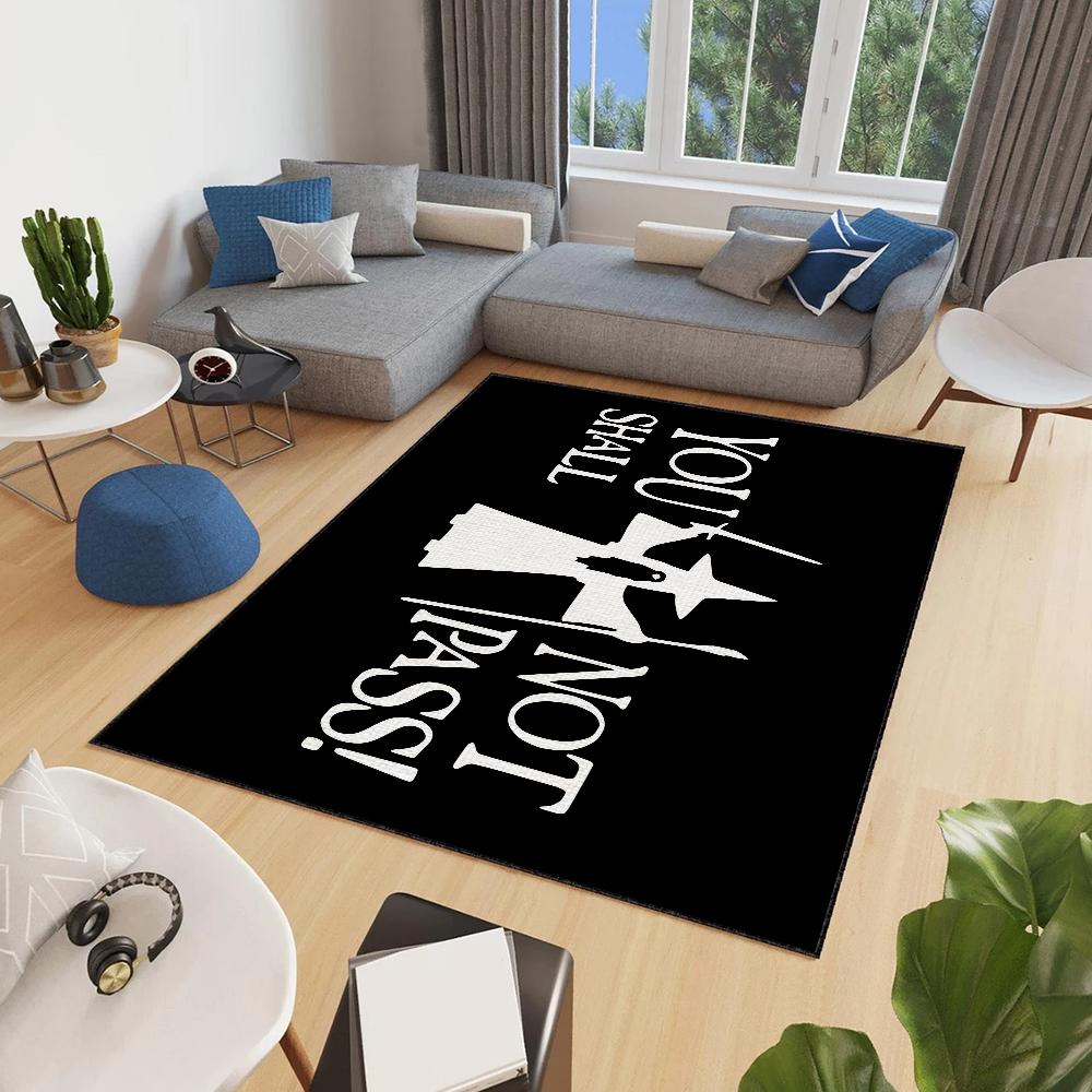 You Shall Not Pass Small Carpet Anti-Slip Kitchen Bedroom Handmade Tufted Rug Carpet Living Room G-GandalfS Entrance Decoration