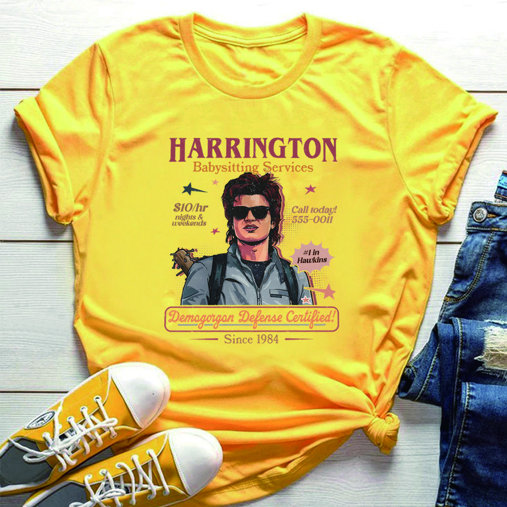 Babysitter Harrington Tshirt Mom of The Year Shirt Retro St5 Graphic Shirts Funny Movie Tshirt Unisex Short Sleeves Tops