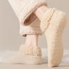 Floor Socks for Women Comfy Mid-tube Socks Cozy Non-slip Fleece Slipper Socks for Women Soft Winter Warm Ankle Fluffy Home Floor