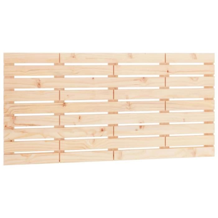 VidaXL Wall-mounted Headboard 141x3x63 Cm Solid Pine Wood 824758