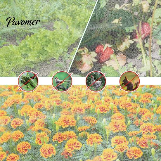 Outdoor Plant Safety Barrier Garden Netting for Raised Bed, Fine Mesh Cover with Drawstring, Breathable Greenhouse Bird Insect Vegetables Seedlings