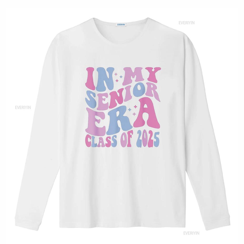 In My Senior Era Class of 2025 T Shirt vintage Washed Comfortable Top For Everyday Wear Slightly Casual fashion Versatile