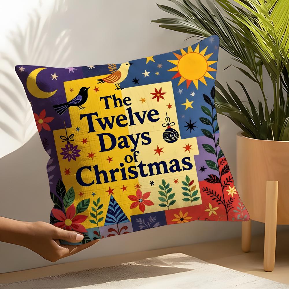 Impressionistic Illustration Color Patterns Pillow Case Home Living Room Decoration Linen Pillowcover Pillow Cases Cushion Cover