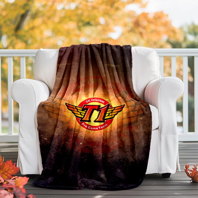 T1 Flannel Blanket Soft All-Season Throw, Design for Camping, Car Travel, Hiking Sofa, Bed, Office Perfect Gift for Parties