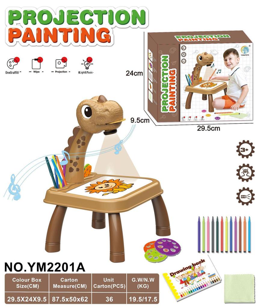 Little Deer Luminous Projection Drawing and Writing Board for Kids