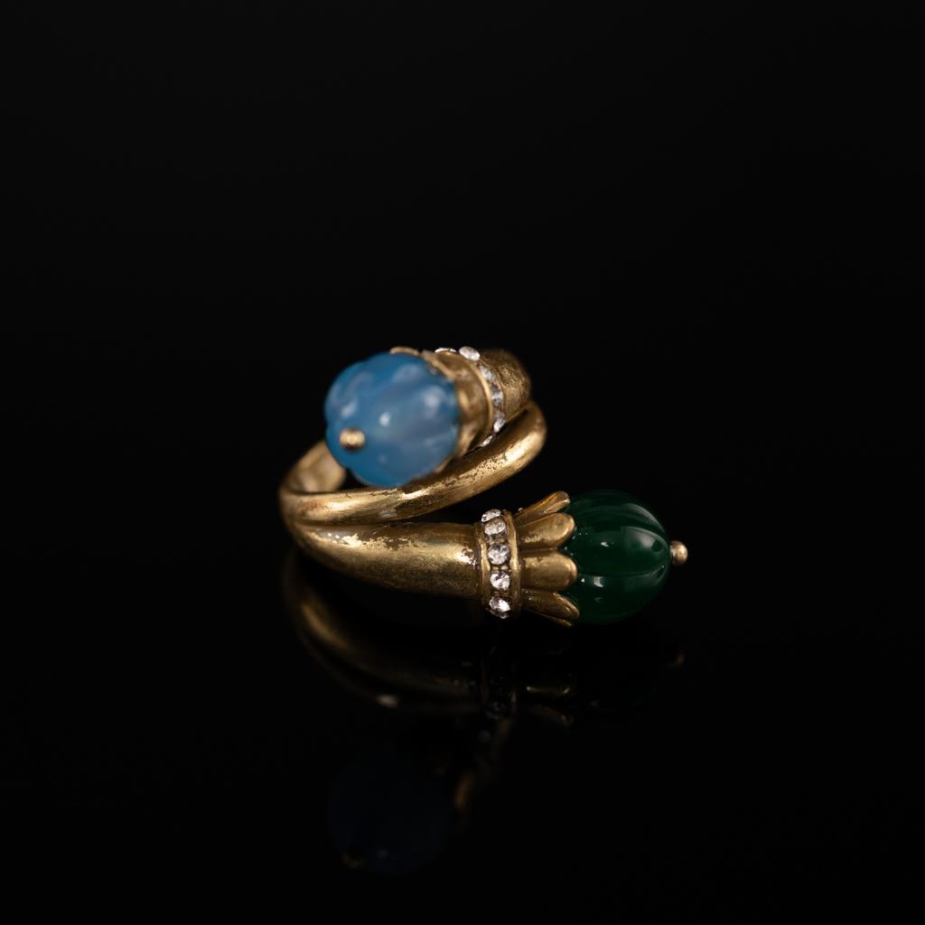 Medieval Copper Alloy Ring, Retro Court Style, High Sense Female Designer Temperament, New Ring