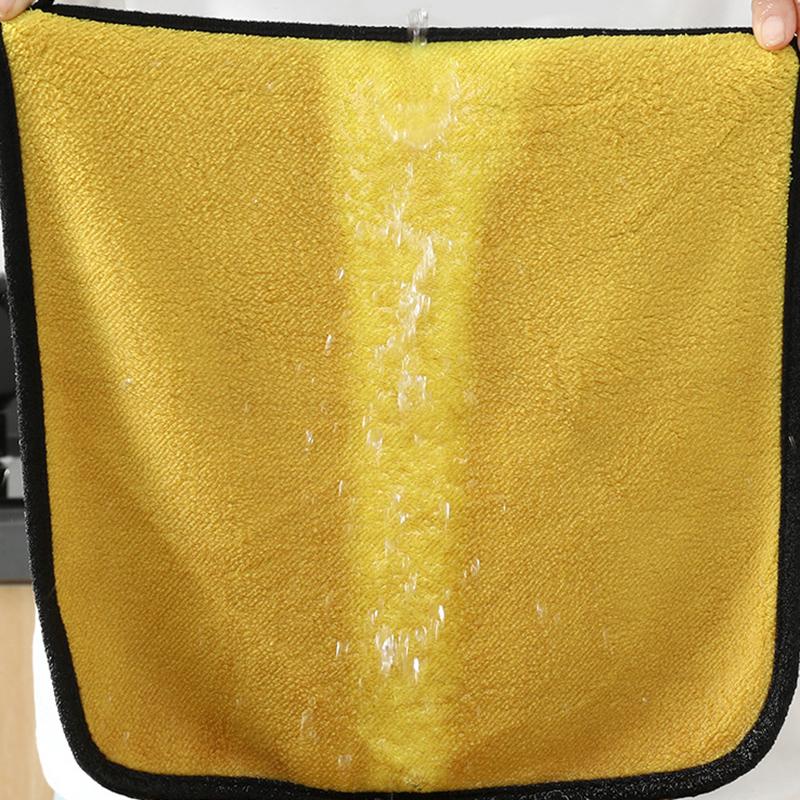 1/10 Stück Verdicktes Autowaschtuch Doppelseitige Mikrofaser-Reinigungstücher Auto-Fensterglas-Detailing Trockentücher