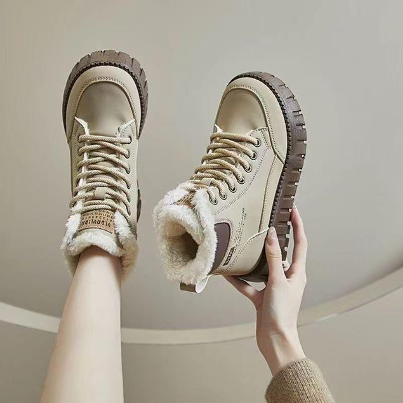 Winter  Round Toe Comfortable Flat Bottom Casual Women's Boots Fashionable New Style Elegant Sports Short Boots