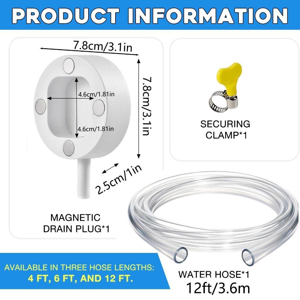 Transparent Drain Line Magnetic Window AC Drain Kit Magnetic Drain Adapter  Mini Split Units