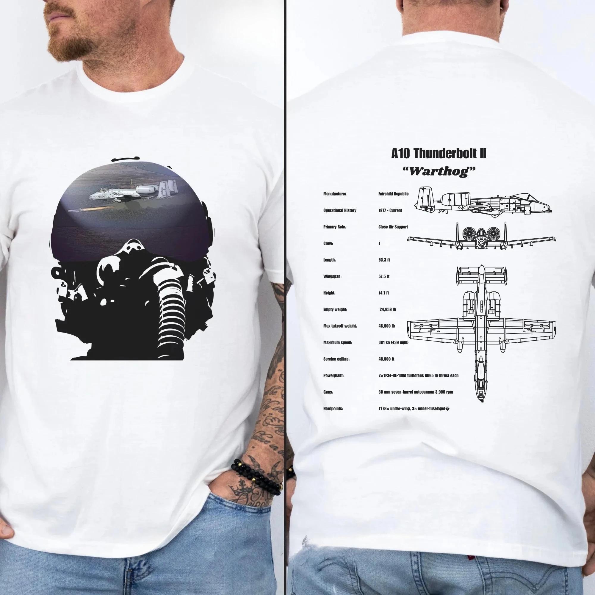 A10 Warthog Fighter Jet Tshirt Airplane Shirt For Unisex Military Fighter Jet Shirt American Aviation Tee Shortsleeved Unisexs Tee L