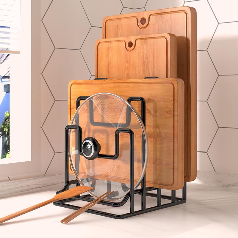 Multi-layer Kitchen Rack for Cutting Boards, Chopping Boards, and Pot Lids