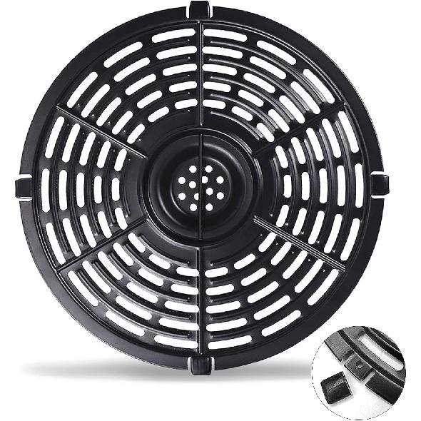 Grill Pan for Power XL 5QT Air fryer, 8.7'' 5QT Round Non-Stick Air Fryer Replacement Tray Rack Parts Accessories Crisper Plate Grill Plate,