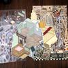 Detective Series Landscape Flat Stickers European Style Miniature Scene DIY Decompression Sticker