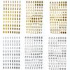 Gold & Silver Hot Stamping Letter & Number Stickers for DIY Photo Albums, Journals, and Diaries - 6 Styles Available