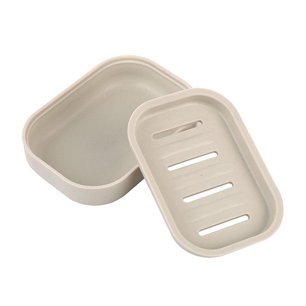 Portable Soap Rack Waterproof with Cover Soap Container Travel Case Plastic Soap Storage Box Household Storage Box Cleaning Tool