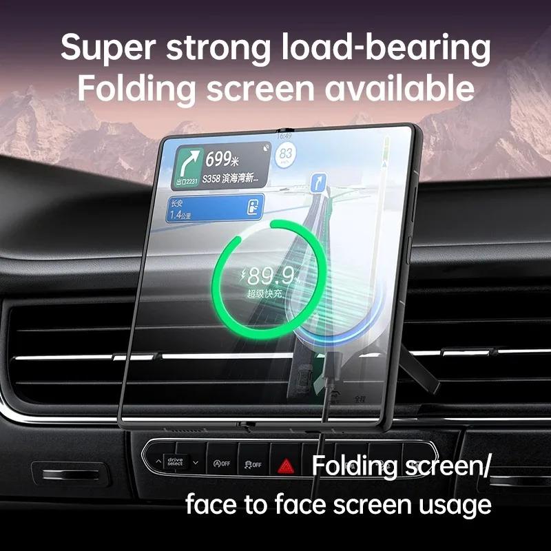 Car Magnetic Wireless Charger Stand For Magsafe iPhone 17 16 15 14 13 12 Pro Max Plus Samsung with LED Light Fast Charging