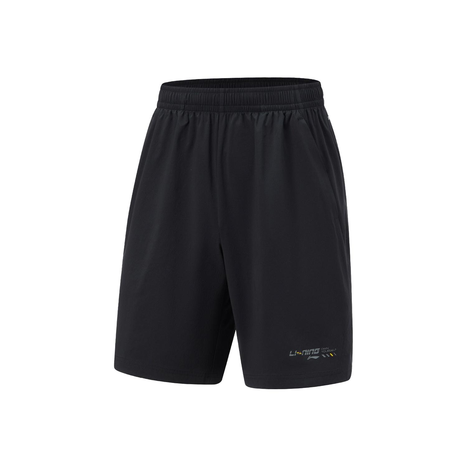 Li-Ning Training Series Waterproof Shorts Black Men s AKSU031-1 L