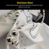 50 Pairs 0.18x0.2x0.35in Leather Rivets Kit M3.5 Stainless Steel Flat Round Head Rivet and Screw Set for Binding and Decoration