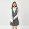 Qiushui Yiren Elegant A-Line Commuter Midi Dress