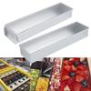 Non-Slip Stainless Steel Long Cake Mold BakingTray Anti-Scratch Rectangular Tiramisu Cake Base DlY Kitchen Cooking Tool.