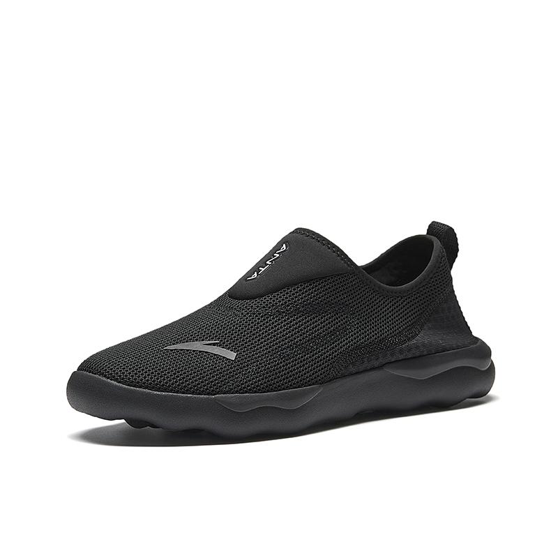 Anta Bequeme Modische Rutschfeste Atmungsaktive Low-Top Trainingsschuhe Herren Sneaker Schwarz 912527703-4