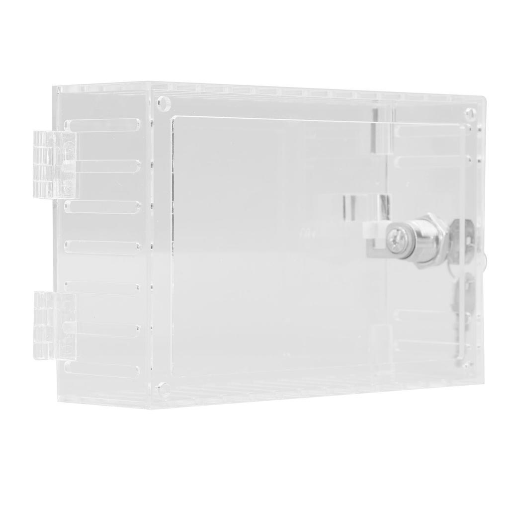 Pudełko z blokadą termostatu z 2 kluczami Uniwersalna przezroczysta akrylowa plastikowa pokrywa Duża osłona