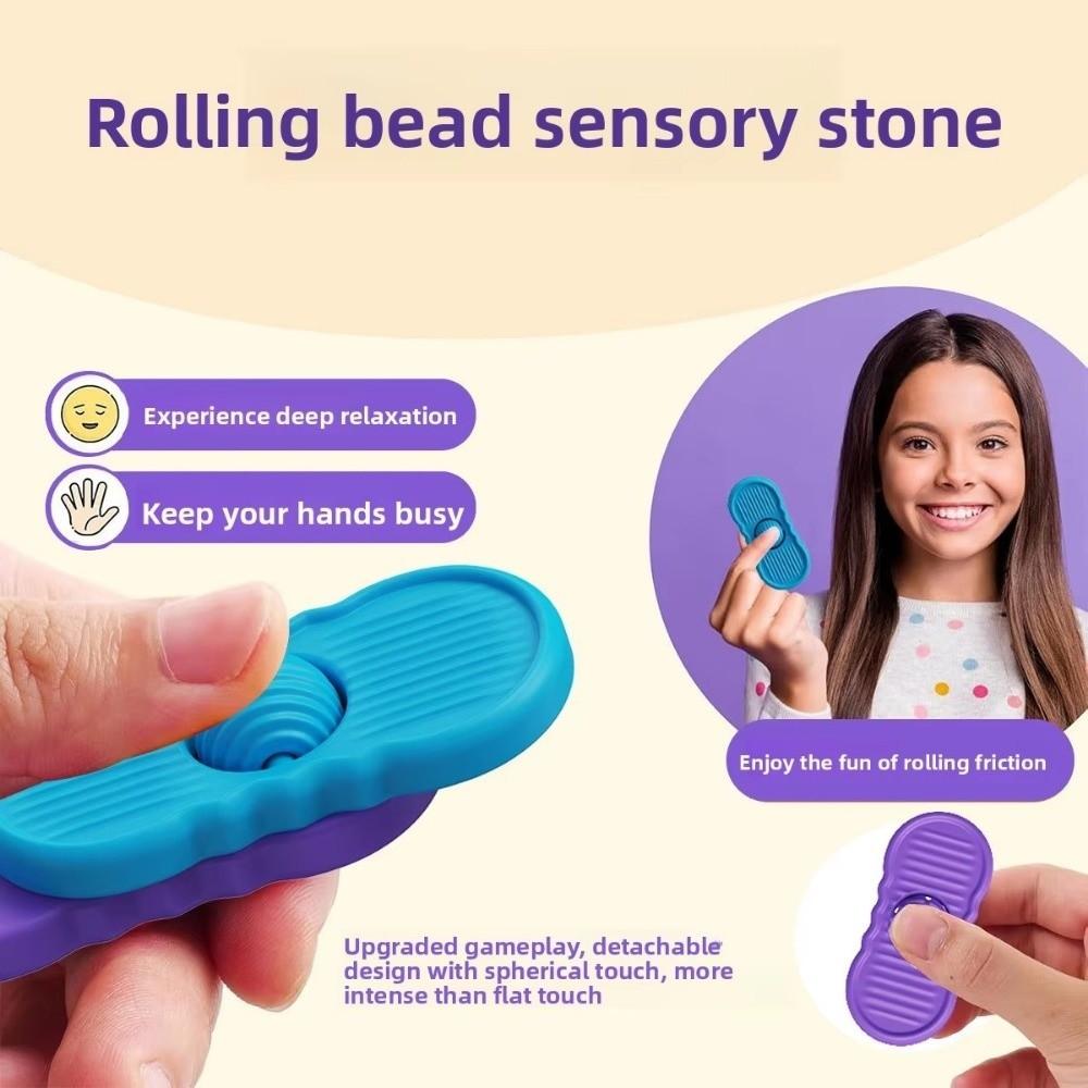 Silicone Sensory Fidget Toys Sliding Fidgeting Toys Sensory Stone Toy Suitable for Children Teens