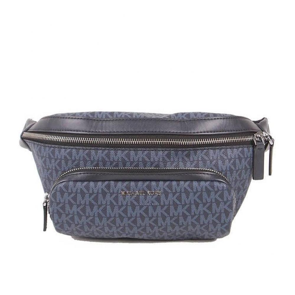 

Поясная сумка Michael Kors Cooer MK Signature VC адмирал синего цвета mk