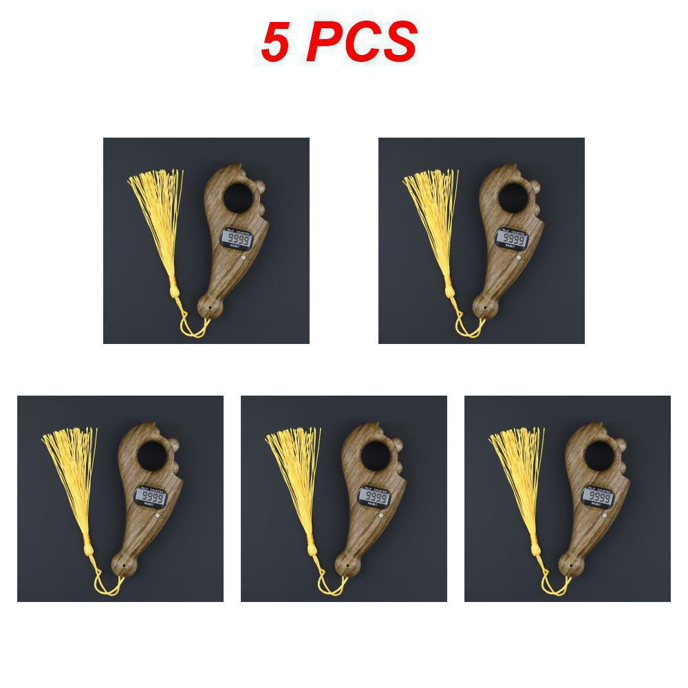 1~10PCS Portable Handheld Tassel Digital Beads Counter Finger Game Decompression Toy