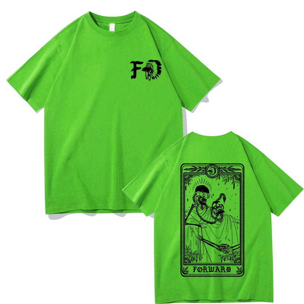 Forward Observations Group Skelett Grafik T-Shirt Herren Rock Oversized T-Shirts Unisex Mode Streetwear Unisex Damen Gothic T-Shirt