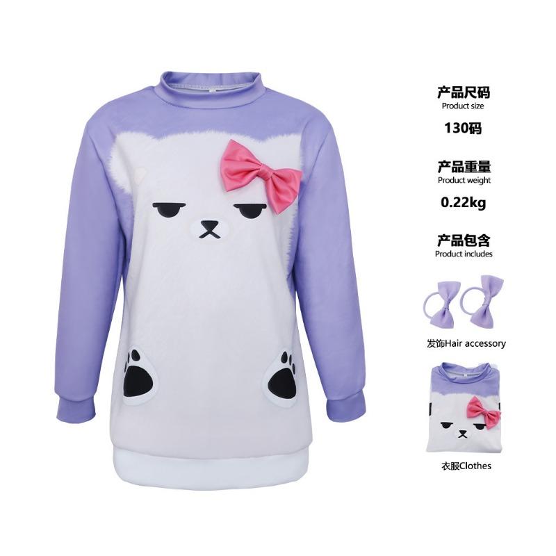Witch Hunters Pajamas Mirazoe Purple Bear Orgy Party Suit