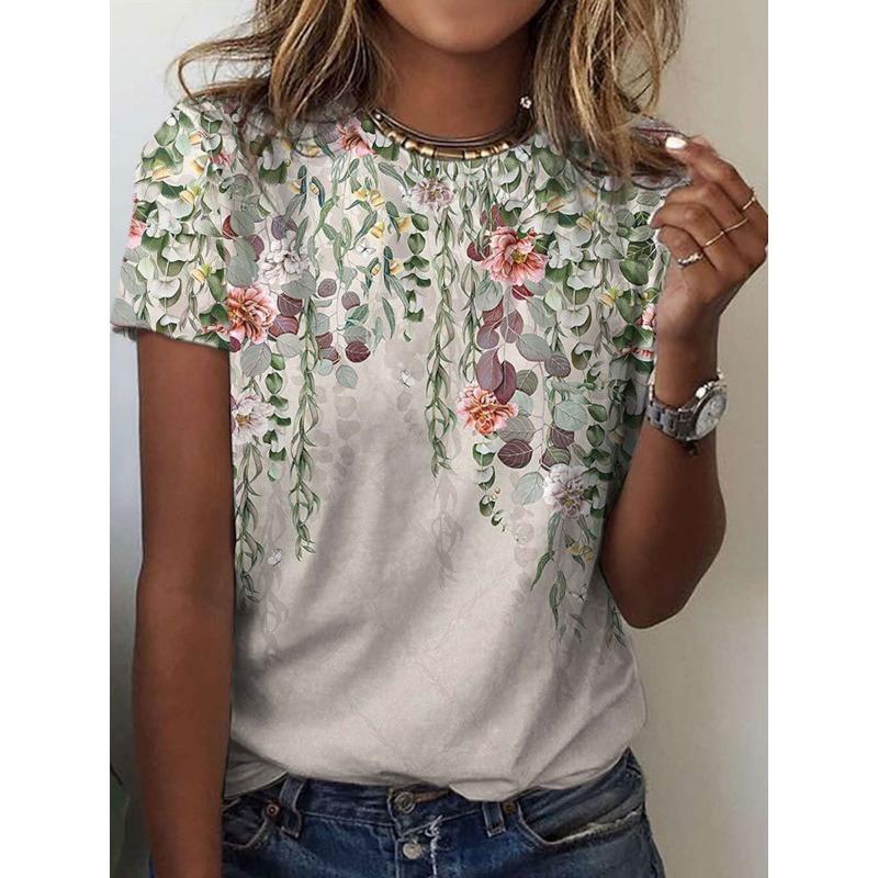 Casual American 3D Printed Short Sleeved T-shirt