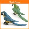 Pappagallo Blu e Verde Vivace Modello Affascinante Decorazione Animale Per Collezionisti